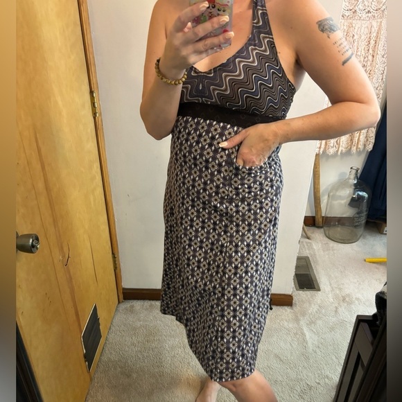 Athleta Multi Patterned Halter Exercise Dress - Picture 5 of 9